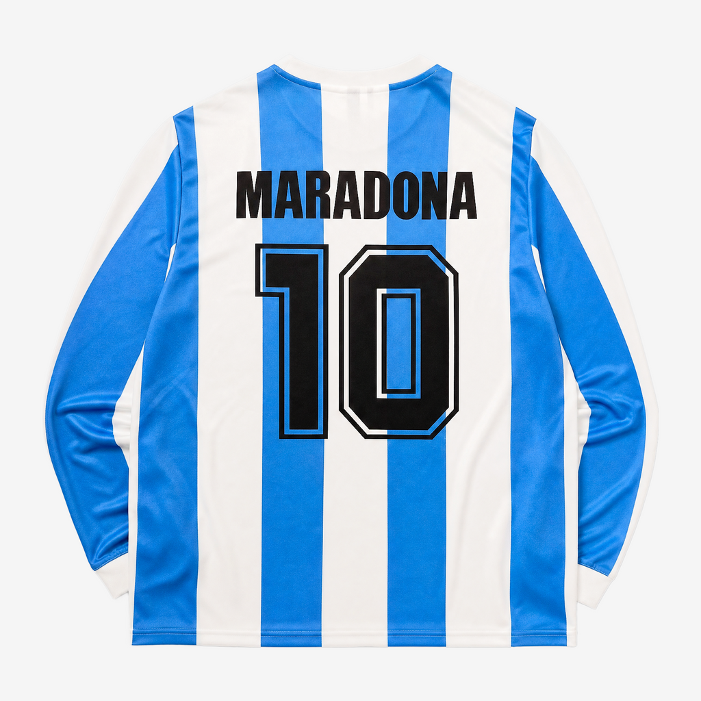 Argentina Retro Home 1986 Men's Long Sleeve Shirt