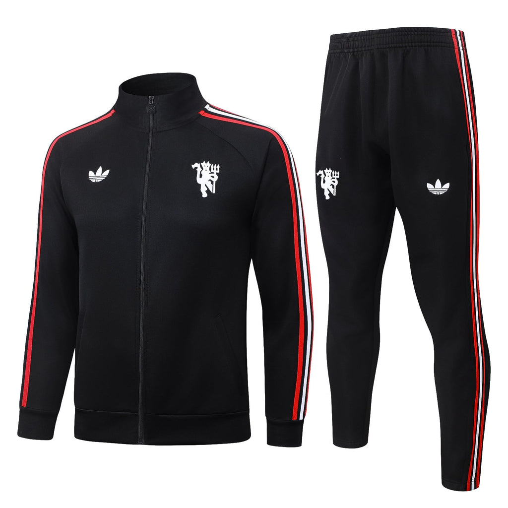 Manchester United Kids Tracksuit 26/27 - Black