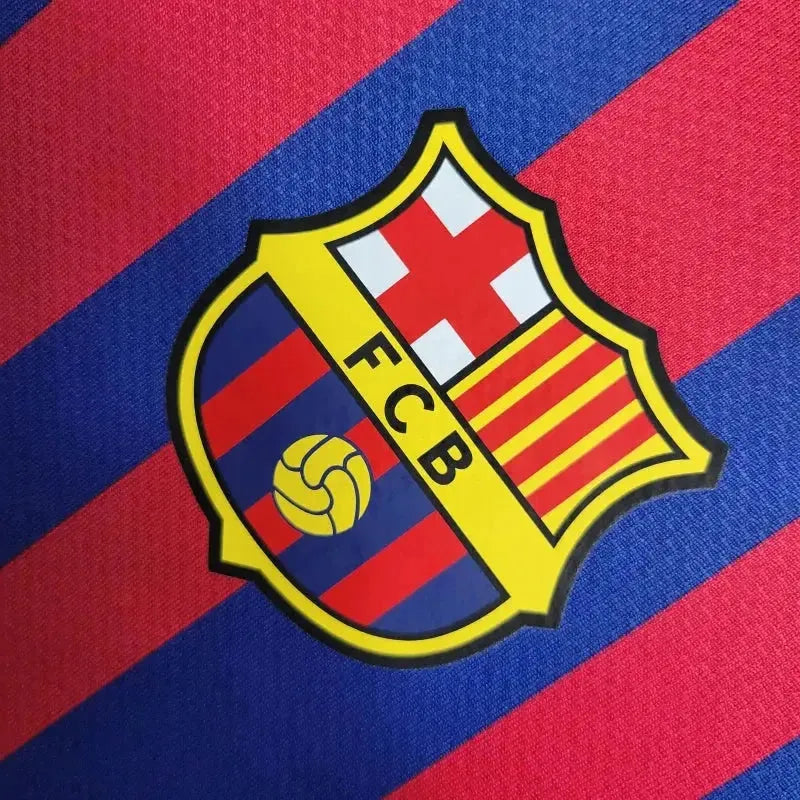 Barcelona Retro Home 11/12 Men's Long Sleeve Shirt