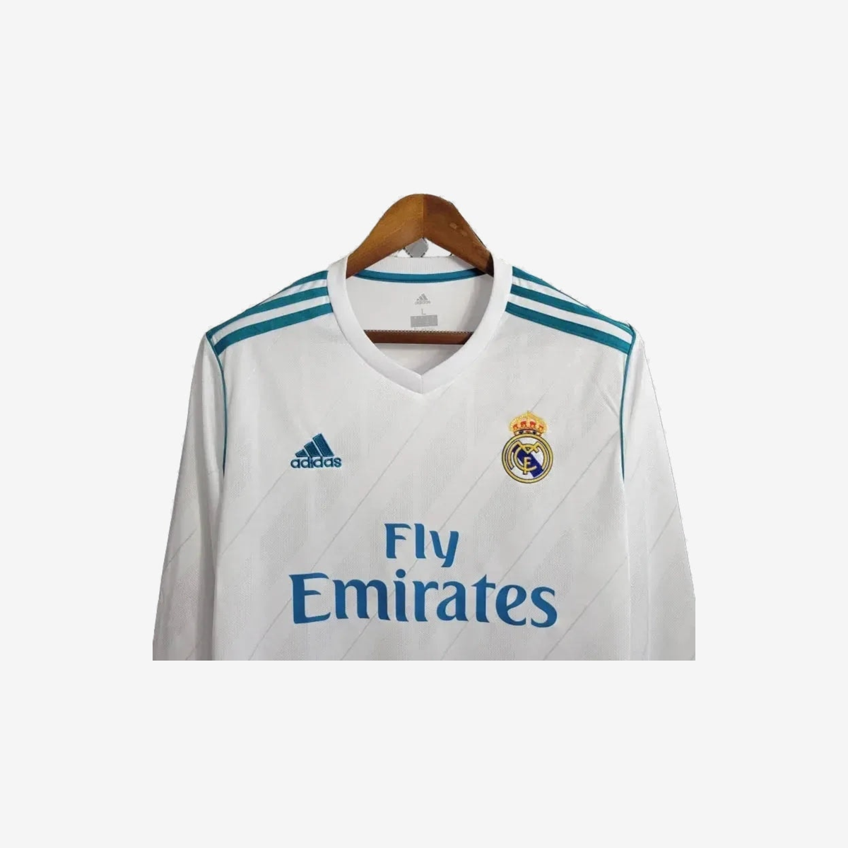 Real Madrid Retro Home 17/18 Men's Long Sleeve Shirt