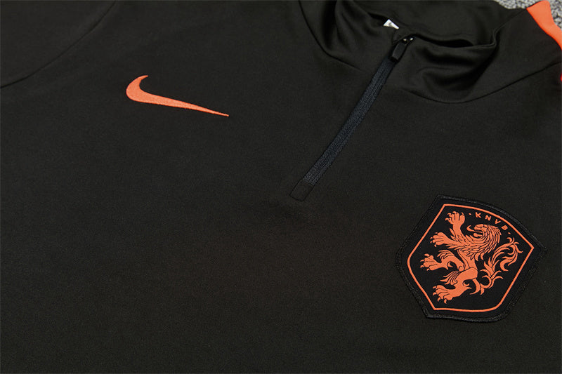 Netherlands Training Suit 26/27 - Black