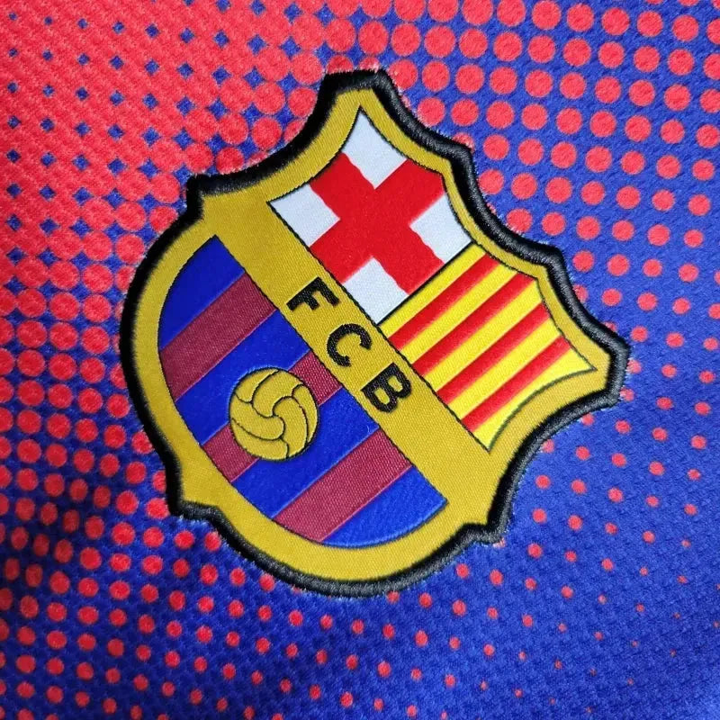 Barcelona Retro Home 12/13 Men's Long Sleeve Shirt