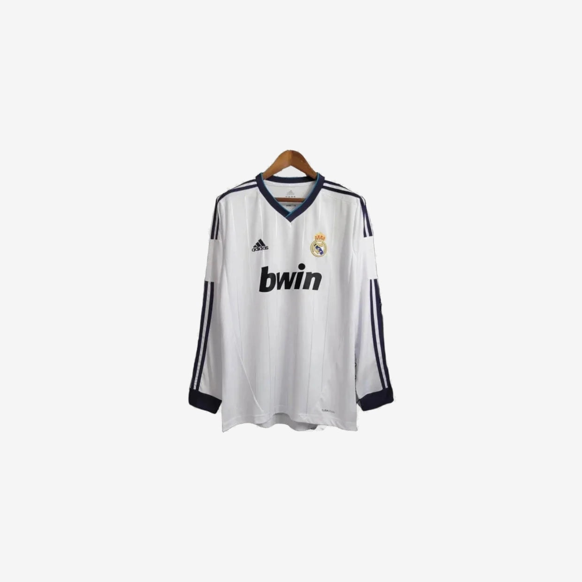 Real Madrid Retro Home 12/13 Men's Long Sleeve Shirt