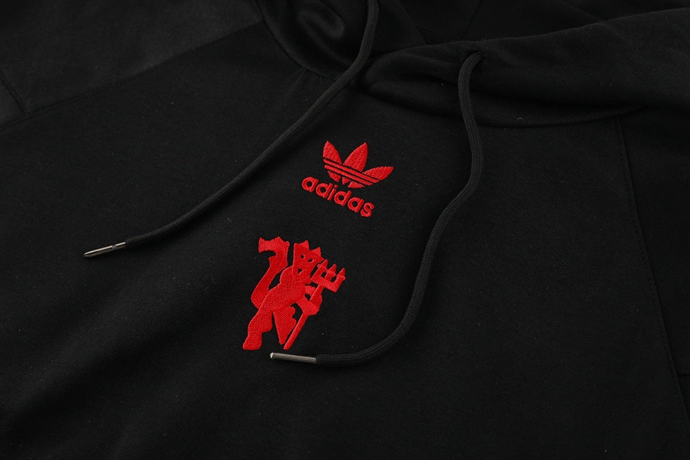 Manchester United Tracksuit - Black and Red