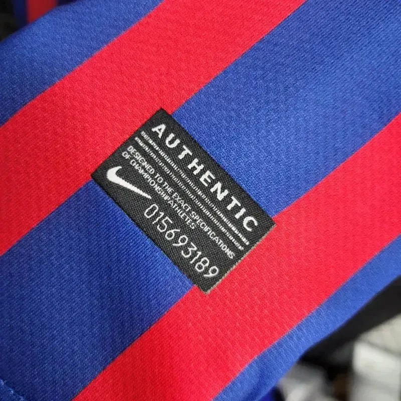 Barcelona Retro Home 11/12 Men's Long Sleeve Shirt