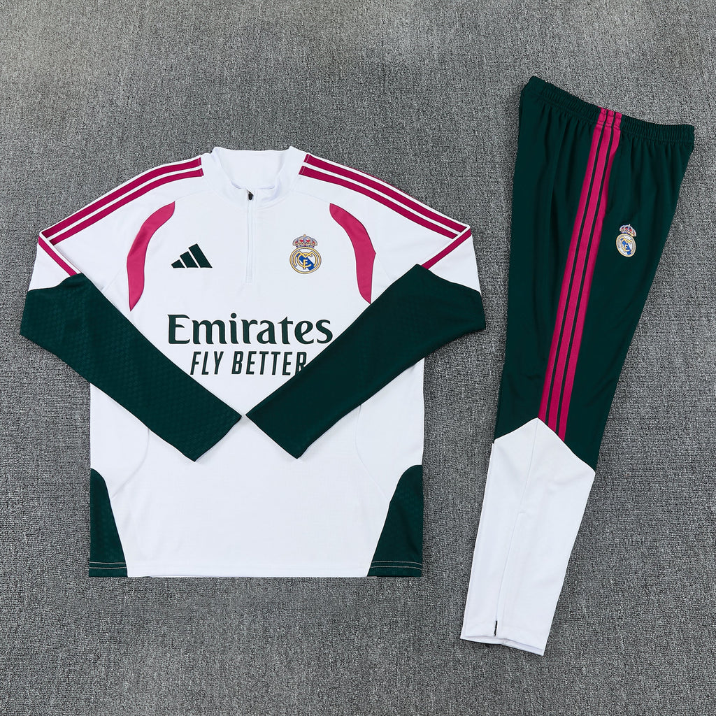 Real Madrid Training Suit 26/27 - White and Green