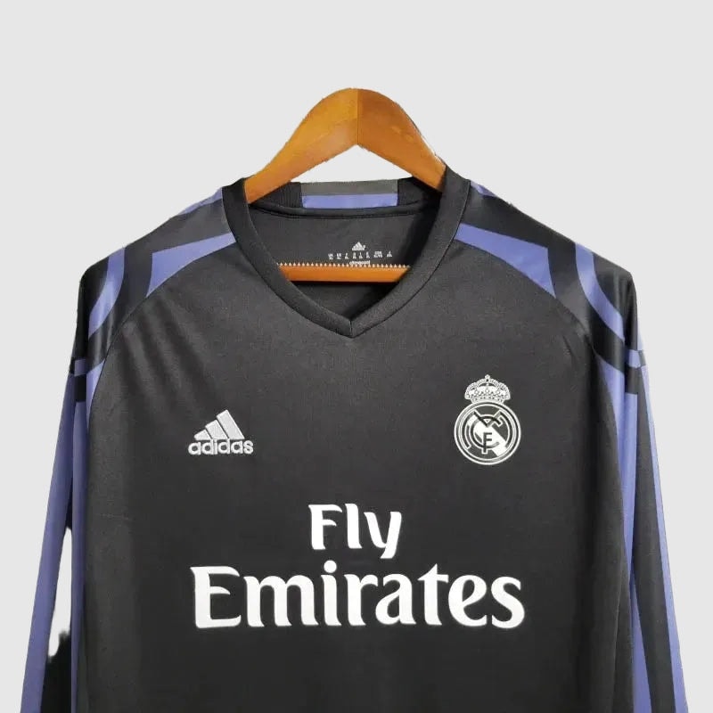 Real Madrid Retro Away 16/17 Men's Long Sleeve Shirt