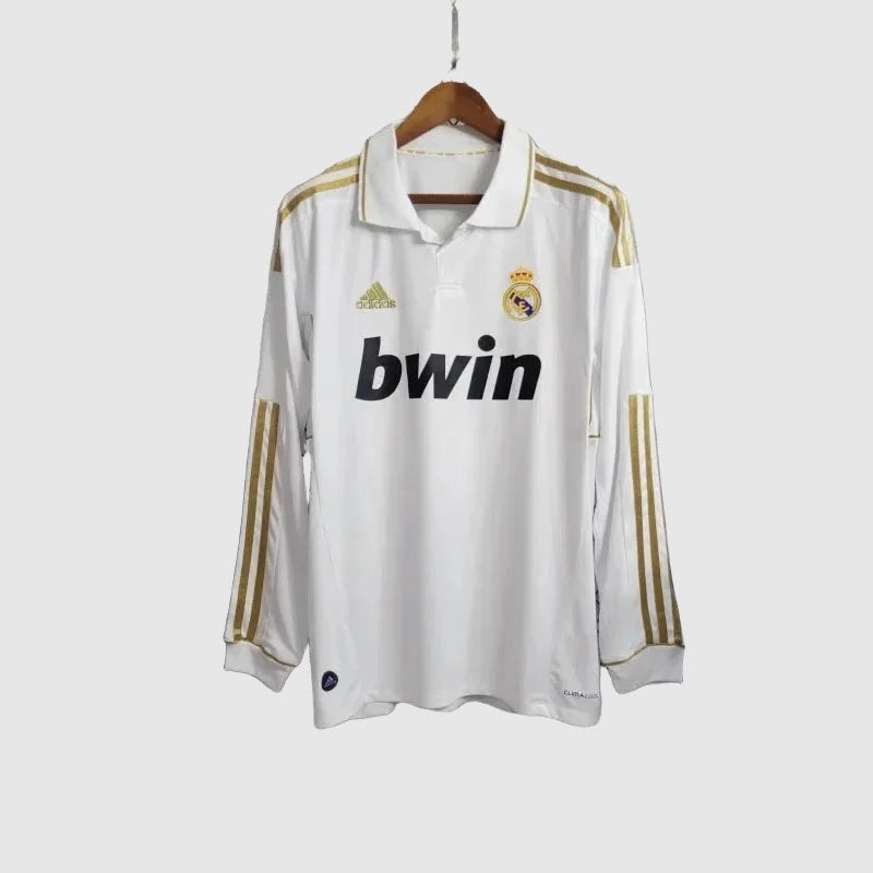 Real Madrid Retro Home 11/12 Men's Long Sleeve Shirt
