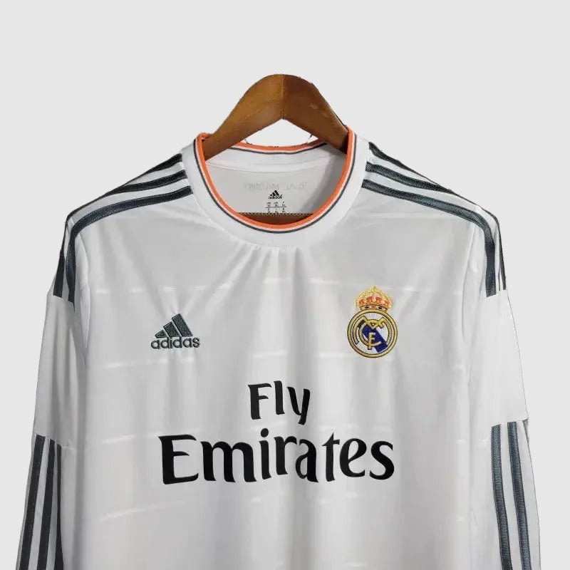 Real Madrid Retro Home 13/14 Men's Long Sleeve Shirt
