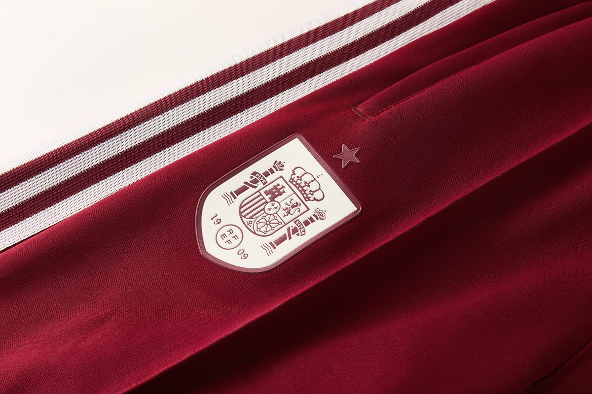 Spain Tracksuit 26/27 - White and Burgundy