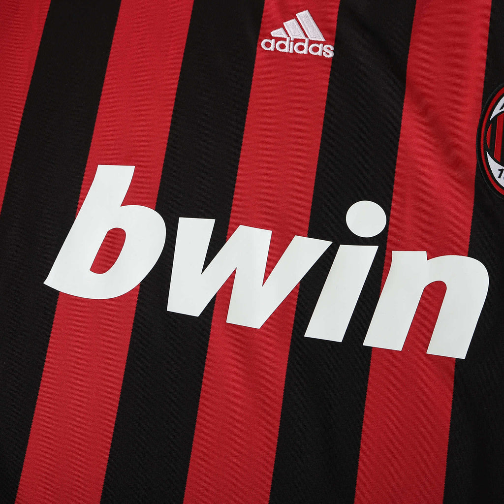 AC Milan Retro Home 09/10 Men's Long Sleeve Shirt