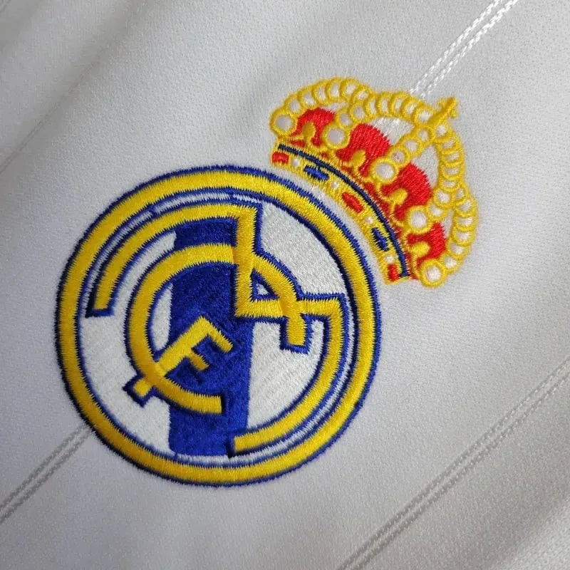 Real Madrid Retro Home 12/13 Men's Long Sleeve Shirt