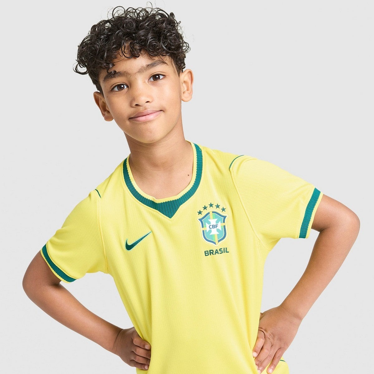 Brazil Home 26/27 Kids Shirt Kit