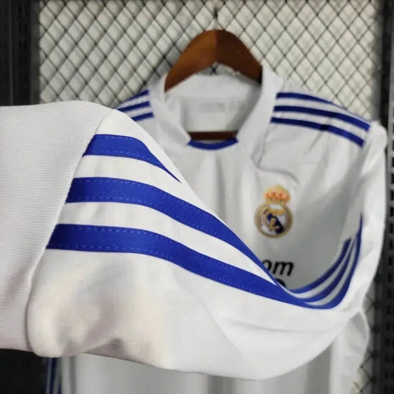 Real Madrid Retro Home 10/11 Men's Long Sleeve Shirt