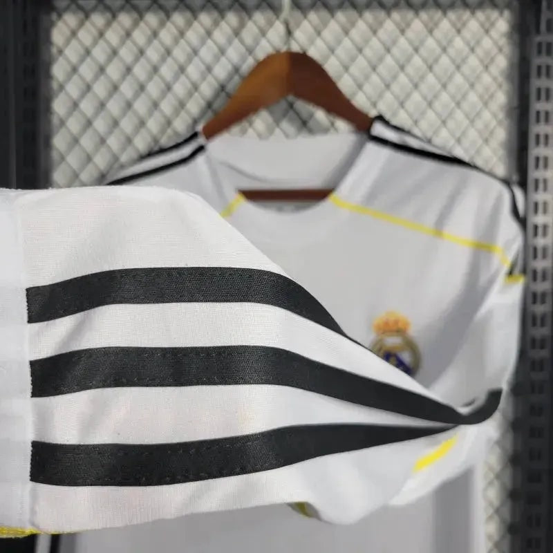 Real Madrid Retro Home 09/10 Men's Long Sleeve Shirt