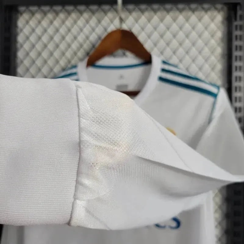 Real Madrid Retro Home 17/18 Men's Long Sleeve Shirt
