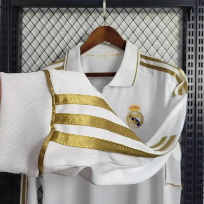 Real Madrid Retro Home 11/12 Men's Long Sleeve Shirt