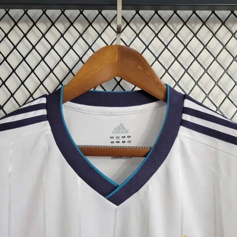 Real Madrid Retro Home 12/13 Men's Long Sleeve Shirt