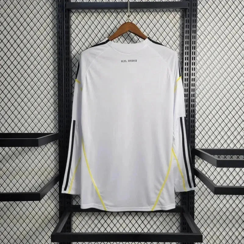 Real Madrid Retro Home 09/10 Men's Long Sleeve Shirt