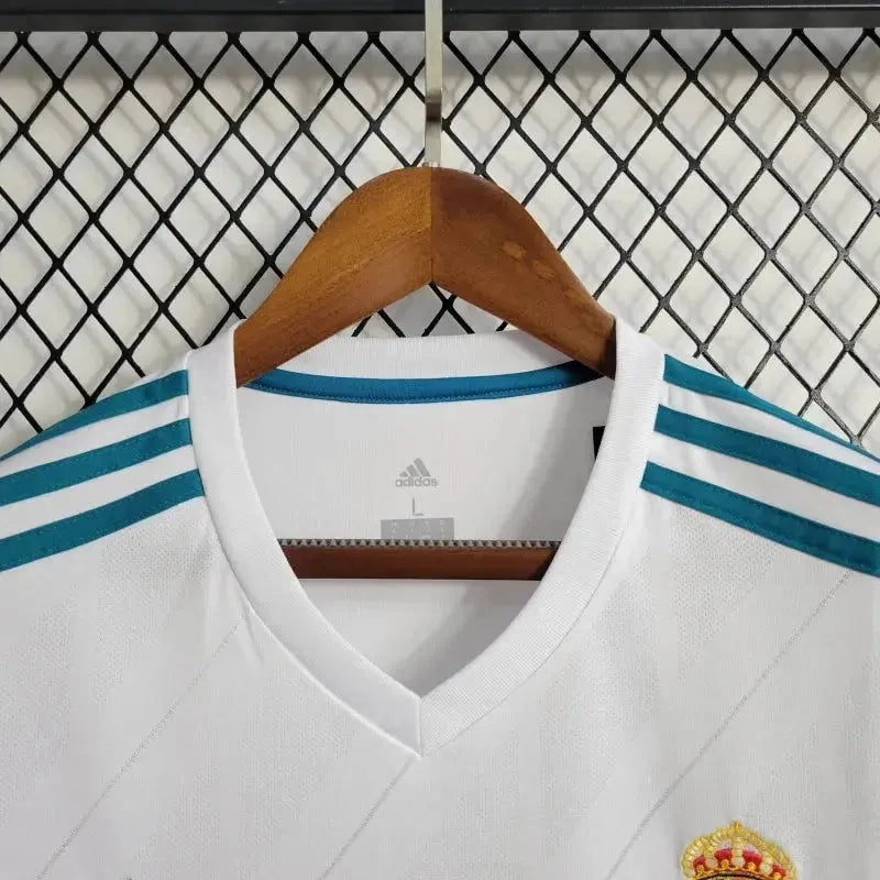 Real Madrid Retro Home 17/18 Men's Long Sleeve Shirt